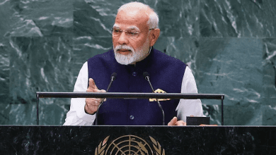 UN मंच पर पीएम मोदी का भाषण देते हुए, शांति और सुधार पर जोर