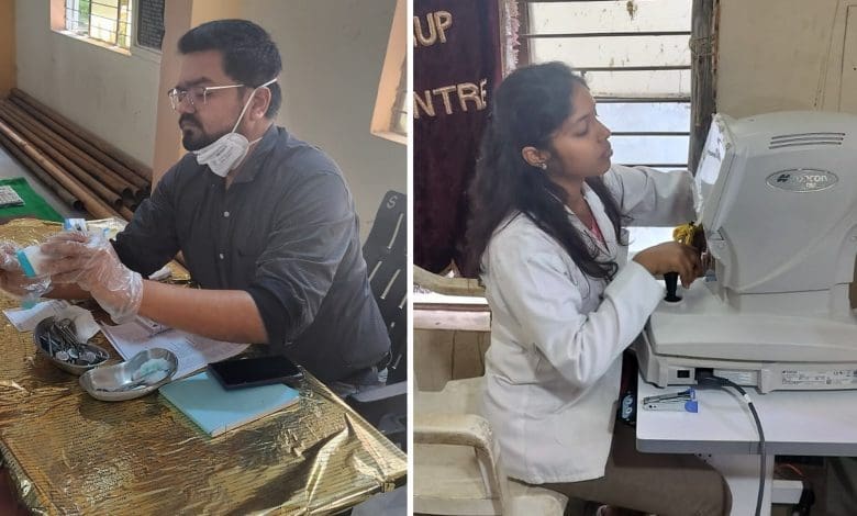 अग्रवाल मानव सेवा मंच द्वारा आयोजित 185वें स्वास्थ्य जाँच शिविर का दृश्य, जहाँ 227 से अधिक लोगों ने निशुल्क चिकित्सा सेवाओं का लाभ उठाया।