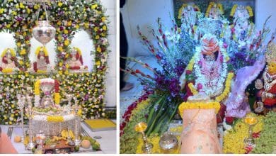 महाशिवरात्रि महोत्सव में भक्तों की भीड़ और भजन संध्या।