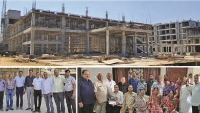 हैदराबाद में निर्माणाधीन महेश्वरी कन्वेंशन सेंटर की झलक।