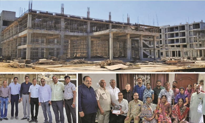 हैदराबाद में निर्माणाधीन महेश्वरी कन्वेंशन सेंटर की झलक।