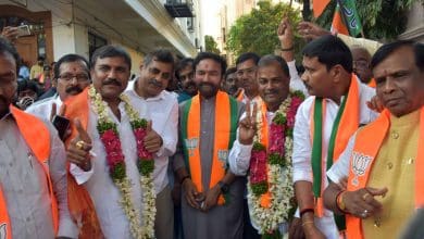 तेलंगाना में भाजपा की एमएलसी चुनाव में जीत का जश्न