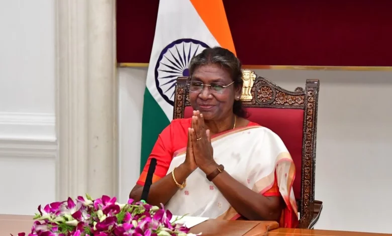 राष्ट्रपति द्रौपदी मुर्मू विश्व क्षय रोग दिवस 2025 पर जागरूकता संदेश देती हुईं।