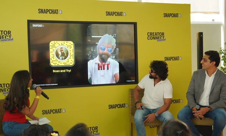 स्नैपचैट क्रिएटर कनेक्ट हैदराबाद में डिजिटल रचनाकारों और तेलुगु अभिनेता नानी के साथ एक इनोवेटिव इवेंट।