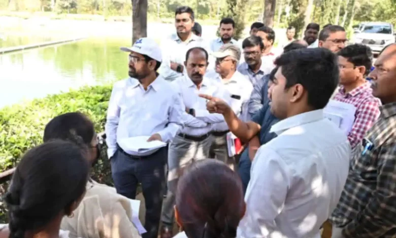 जीएचएमसी आयुक्त, दुर्गम चेरूवु झील, एसटीपी कार्य, एसएनडीपी निरीक्षण