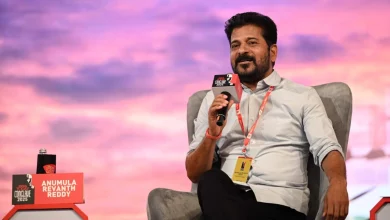 मुख्यमंत्री रेवंत रेड्डी हैद्रा पुलिस स्टेशन का उद्घाटन करते हुए