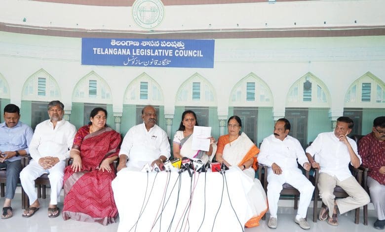 कल्वाकुंट्ला कविता कांग्रेस पर गलत बयानबाजी का आरोप लगाते हुए