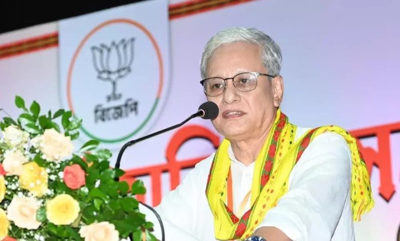 राज्यपाल जिष्णु देव वर्मा हैदराबाद में जीएसटी शिखर सम्मेलन का उद्घाटन करते हुए।