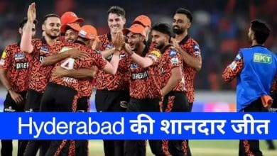 सनराइजर्स हैदराबाद के बल्लेबाज इशान किशन और ट्रेविस हेड राजस्थान रॉयल्स के खिलाफ चौके-छक्के लगाते हुए।