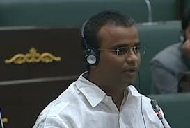 विधायक के.पी. विवेकानंद गौड़ ने कांग्रेस सरकार पर हैदराबाद के विकास में अनदेखी का आरोप लगाया।