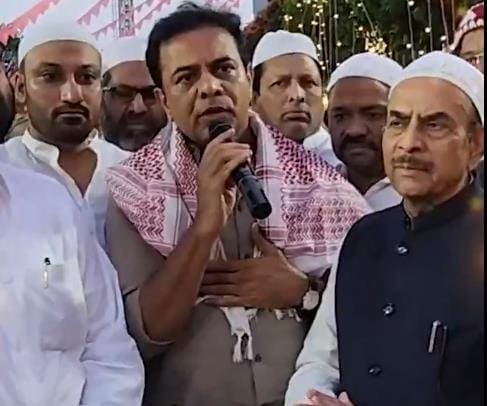 केटीआर ने कांग्रेस सरकार पर अल्पसंख्यकों से वादाखिलाफी का आरोप लगाया