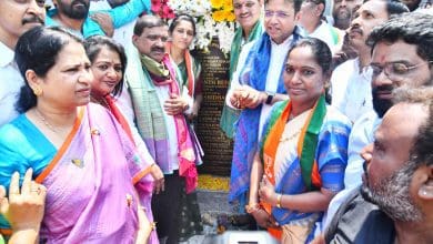 हैदराबाद उप्पल सर्कल में विकास कार्यों की आधारशिला