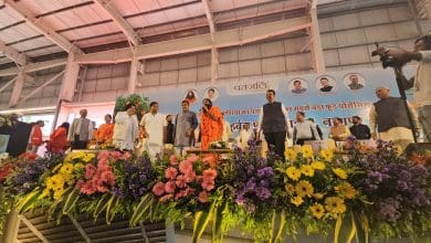 पतंजलि मेगा फूड पार्क उद्घाटन के दौरान नितिन गडकरी और देवेन्द्र फडणवीस का संबोधन