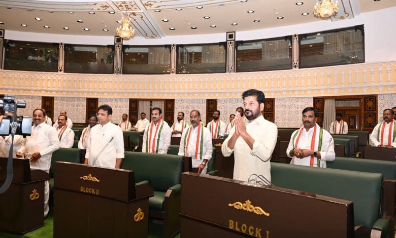 तेलंगाना बजट सत्र में राज्यपाल का अभिभाषण और विपक्ष का हंगामा