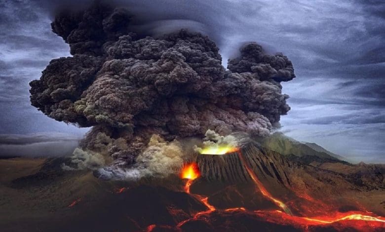 तमबोरा ज्वालामुखी विस्फोट के बाद की तबाही का दृश्य