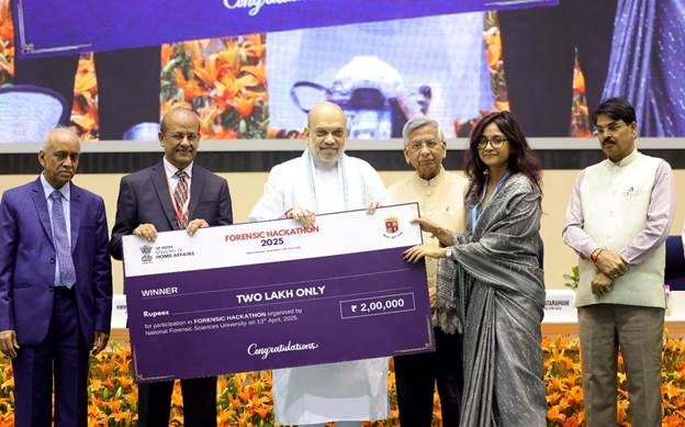 अमित शाह अखिल भारतीय न्यायिक विज्ञान सम्मेलन 2025 को संबोधित करते हुए