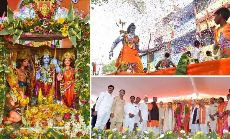 श्रीराम नवमी शोभायात्रा में धर्म संस्कृति का उत्सव