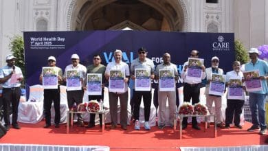 चारमीनार पर हेल्दी बिगिनिंग की वॉक का आयोजन