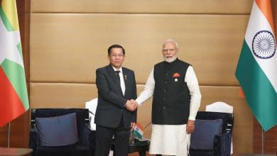 पीएम मोदी जनरल ह्लाइंग से मुलाकात करते हुए समर्थन व्यक्त करते हुए