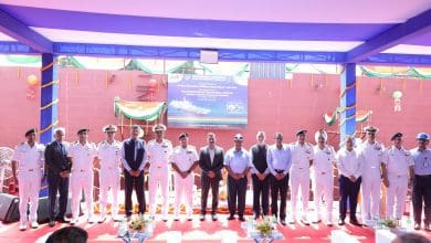 कोलकाता में अगली पीढ़ी के गश्ती पोत यार्ड 3040 के निर्माण का शुभारंभ समारोह