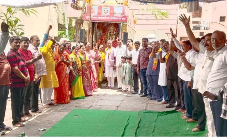 महालक्ष्मी जन आशीर्वाद रथयात्रा का स्वागत समारोह