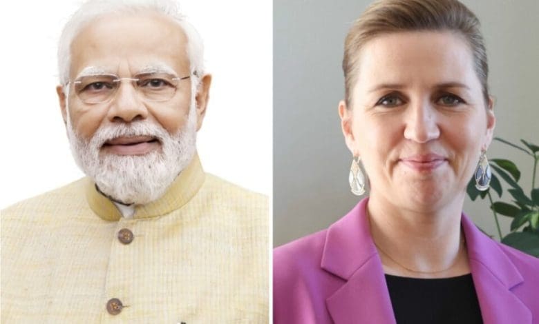 प्रधानमंत्री मोदी और डेनमार्क की प्रधानमंत्री की टेलीफोन पर बातचीत