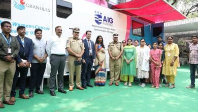 हैदराबाद में महिला पुलिस के लिए स्तन स्वास्थ्य जांच शिविर की तस्वीर