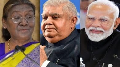 राष्ट्रपति द्रौपदी मुर्मू, पीएम मोदी और उपराष्ट्रपति जगदीप धनखड़ ईस्टर पर देशवासियों को शुभकामनाएं देते हुए।