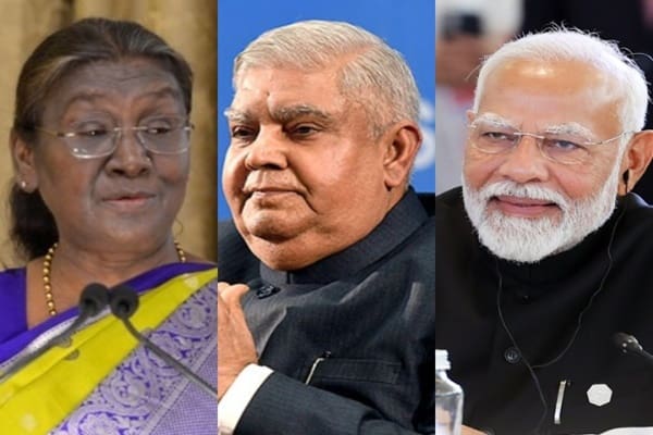 राष्ट्रपति द्रौपदी मुर्मू, पीएम मोदी और उपराष्ट्रपति जगदीप धनखड़ ईस्टर पर देशवासियों को शुभकामनाएं देते हुए।