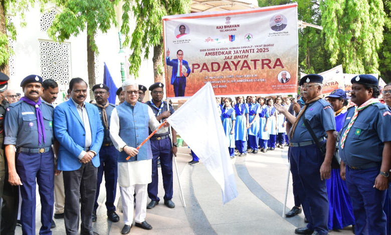 राज्यपाल जिष्णु देव वर्मा ने अंबेडकर जयंती पर जय भीम पदयात्रा शुरू की