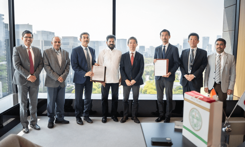 मुख्यमंत्री रेवंत रेड्डी और मारुबेनी कंपनी के बीच समझौता समारोह