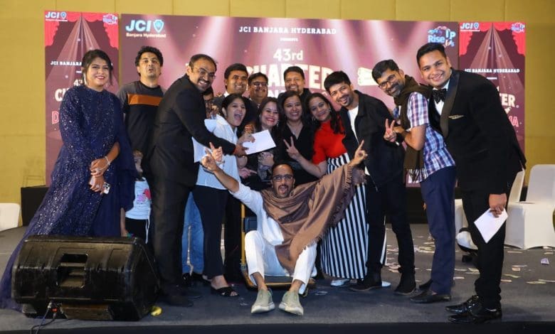 जेसीआई बंजारा हैदराबाद की 43वीं चार्टर नाइट समारोह