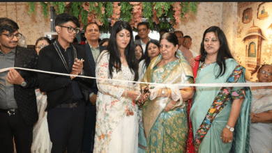 ऑरेकल बाय मनुश्री बुटीक और मैडॉन स्टूडियो का उद्घाटन समारोह, ब्राइडल फैशन और गिफ्ट पैकेजिंग का अनोखा संगम।