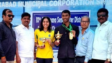 तेलंगाना राज्य अंतर ज़िला स्विमिंग चैम्पियनशिप में विजेता तैराक