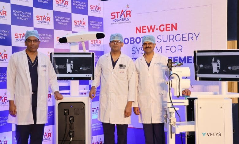 स्टार हॉस्पिटल्स में घुटनों की रोबोटिक सर्जरी प्रणाली शुरू