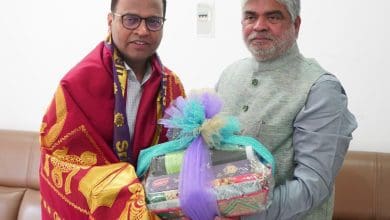 मुख्य सचिव रामकृष्ण राव ने अध्यक्ष प्रसाद कुमार से की भेंट