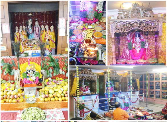 श्री अष्टसखी राधाकृष्ण देवस्थानम् में रसोत्सव आयोजन