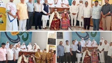 मुमुक्ष अंशु चौधरी और खुशी बोकाडिया का अभिनंदन