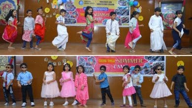 तक्षशिला समर कैंप समापन में बच्चों द्वारा कला प्रदर्शित