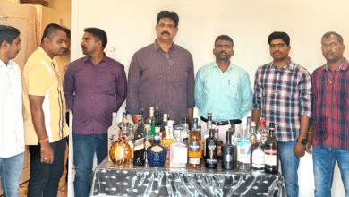 आबकारी पुलिस द्वारा जब्त की गई गैर शुल्क भुगतान वाली शराब