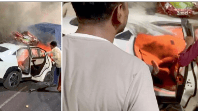 हैदराबाद सड़क हादसा, जलती कार से तीन युवकों की मौत