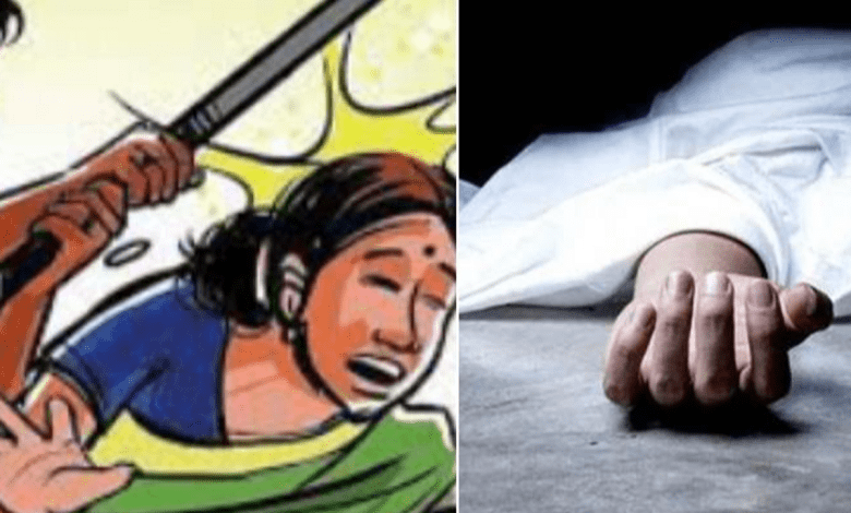 आर्मूर में पत्नी की हत्या के आरोपी गंगाधर को पुलिस हिरासत में ले जाती हुई तस्वीर