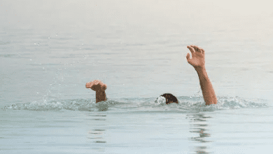 बासर में गोदावरी नदी में पवित्र स्नान के दौरान श्रद्धालु।