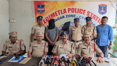 साइबराबाद पुलिस ने नक्सली बनकर फिरौती मांगने वाले दो आरोपियों को पकड़ा