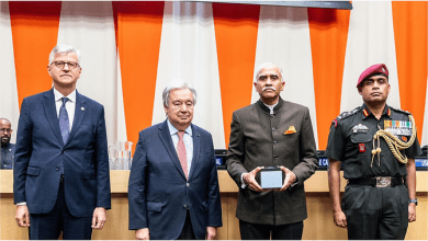 भारत के शांति रक्षकों को डैग हैमरस्कोल्ड पदक से नवाजा गया