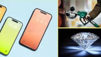 भारत में iPhone निर्माण संयंत्र का दृश्य, जो स्मार्टफोन निर्यात में योगदान कर रहा है।