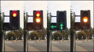 कानून और सड़क की सच्चाई पर आधारित व्यंग्य चित्र