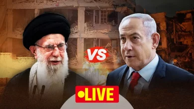 ईरान और इज़राइल के बीच मिसाइल हमलों के दृश्य