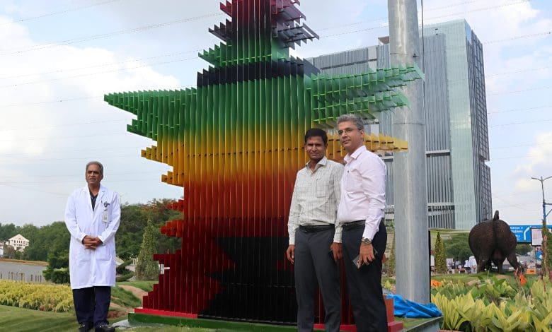 नानकरामगुड़ा का स्टार सर्किल सुंदरता परियोजना