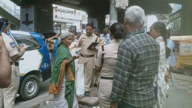 भिखारी मुक्त हैदराबाद अभियान का दृश्य, जिसमें जीएचएमसी द्वारा पुनर्वास और सामाजिक सहयोग के प्रयास दर्शाए गए हैं।